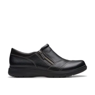 Clarks Certina Pure Leather Loafer In Black