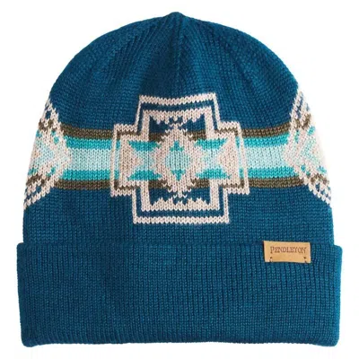 Pendleton Women's Knit Beanie In Harding Aegean In Brown
