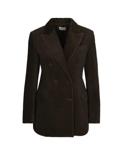 P.a.r.o.s.h Stone Double-breasted Blazer In Brown