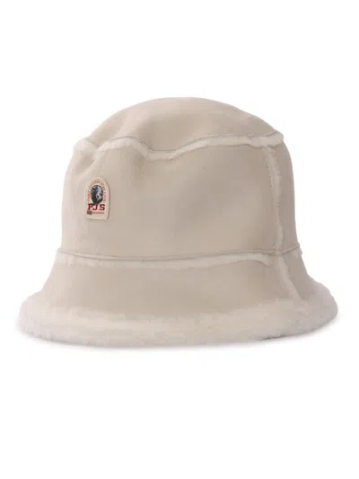 Parajumpers Shearling Bucket Hat Shearling Hat In Brown