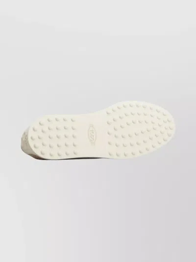 Tod's Suede Slipper Loafers With Double T Ring Accessory Shoes In Multi