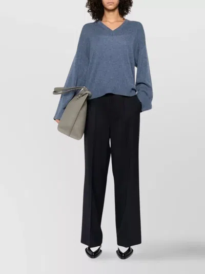 P.a.r.o.s.h Patch-pockets Virgin Wool-blend Trousers In Black