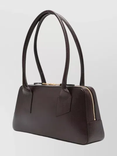 N°21 Rectangular Midi Shoulder Bag With Double Handles In Brown