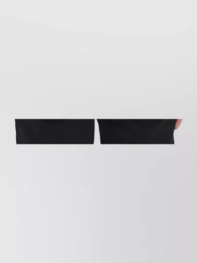 Stone Island Logo Cotton T-shirt In Black