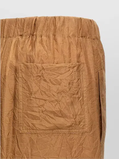 Max Mara Aeroso Back Slit Skirt In Brown