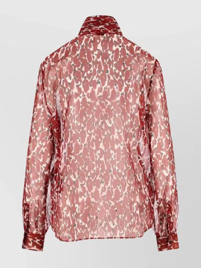 Saint Laurent Blouse In Brown