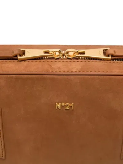 N°21 "malibu" Midi Shoulder Bag In Brown