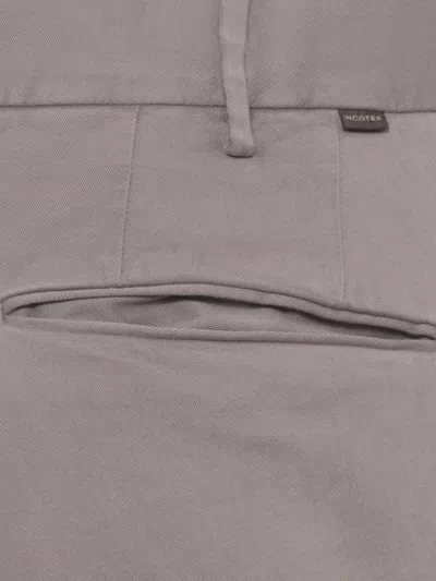 Incotex Tailored Grey Cotton Pants With Versatile Design In Gray