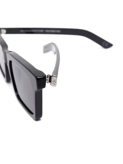 Retrosuperfuture 1968 Rectangular Sunglasses Dark Lenses In Black