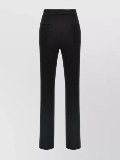 Max Mara Trousers With Button Detail And Pockets In Black