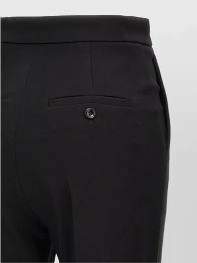 Max Mara Trousers With Button Detail And Pockets In Black