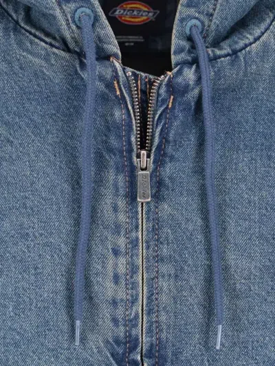 Dickies Relaxed Fit Hooded Jacket Pockets In Blue