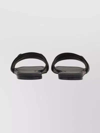 Ferragamo Rhodes Woman Sandals Black Size 6 Calfskin In Black