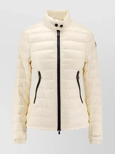 Moncler Grenoble Ivory Nylon Walibi Down Jacket In Neutral