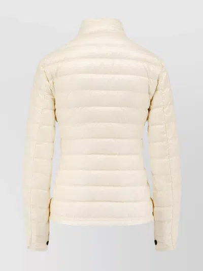 Moncler Grenoble Ivory Nylon Walibi Down Jacket In Neutral