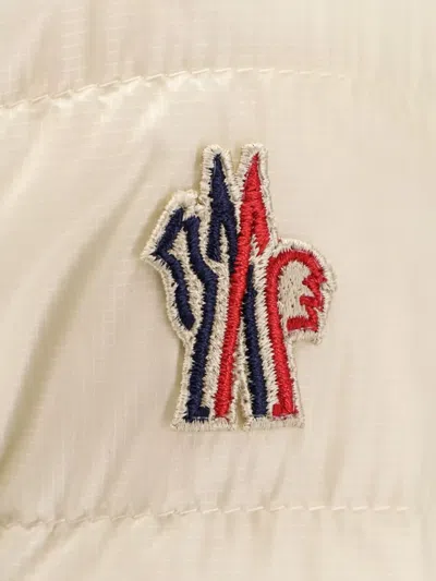 Moncler Grenoble Ivory Nylon Walibi Down Jacket In Neutral