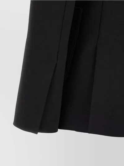 Max Mara Tailored Black Jacket With Classic Lapel In Black