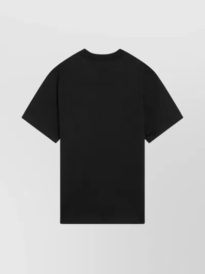 Burberry Graphic Print Crew Neck Short Sleeve T Shirt In Black