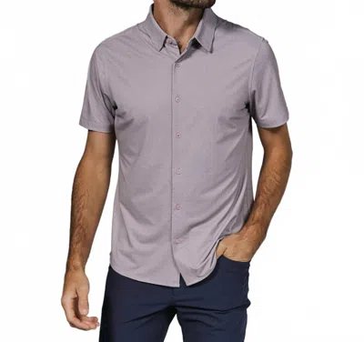 7diamonds Ludlow Short Sleeve Shirt In Dusty Rose In Multi