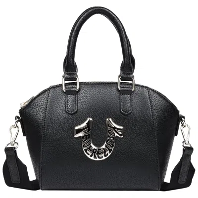 True Religion Retro Horseshoe Mini Satchel In Black