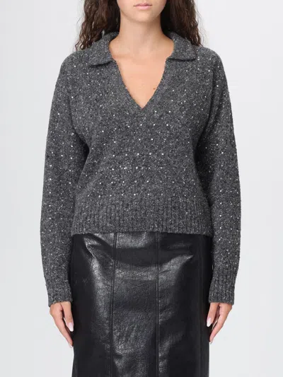Pinko Nibani Wool Blend Sweater In Gray