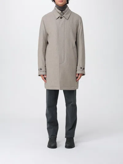 Fay Coat  Men Color Beige In Gray