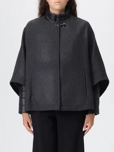 Fay Double Striped Cape In Multi