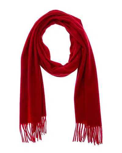 Phenix Woven Cashmere Solid Scarf In Red