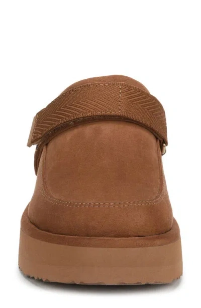 Dr. Scholl's Women's Chill Time Round Toe Platform Mules In Brown
