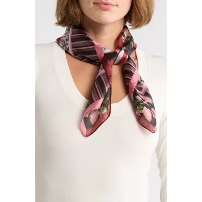 Vince Camuto Mixed Pattern Square Scarf In Multi