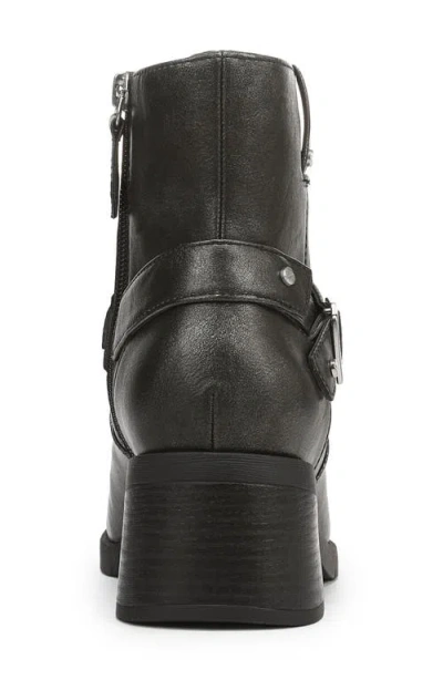 Dr. Scholl's Women's Janis Square Toe Rugged Short Boots In Black