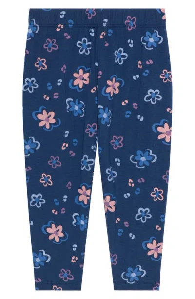 Petit Lem Kids' Print Sweatshirt & Sweatpants Set In Brown