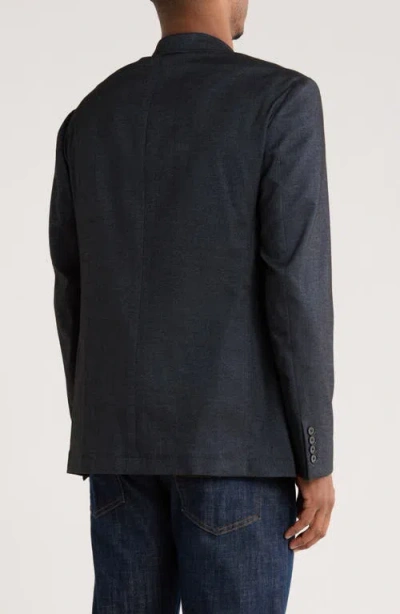 Calvin Klein Two Button Notch Lapel Sport Coat In Blue