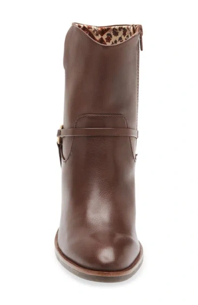 Korks Selena Block Heel Harness Boot In Brown