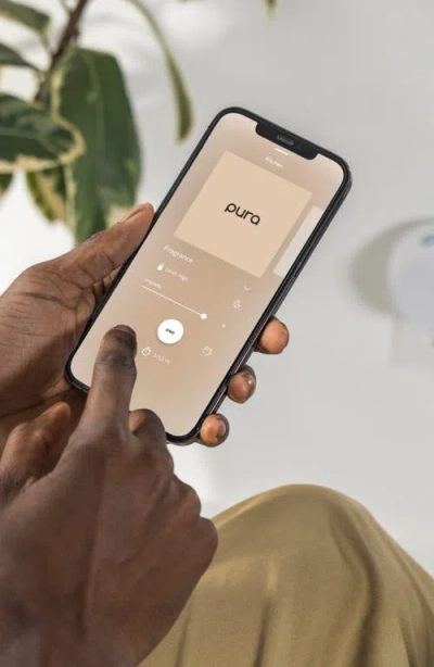 Pura X Capri Blue Volcano & Tinsel & Spice  4 Smart Fragrance Diffuser & Refill Set In Blue