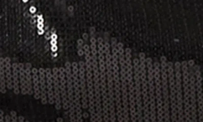 Astr The Label Foldover Sequin Minidress In Black