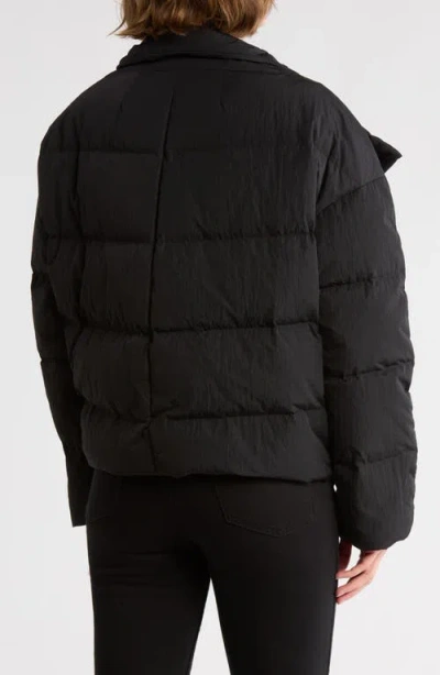 Theory Offset Down Puffer Jacket In Black