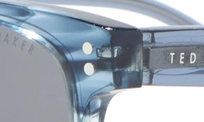 Ted Baker 55mm Polarized Square Sunglasses In Gray