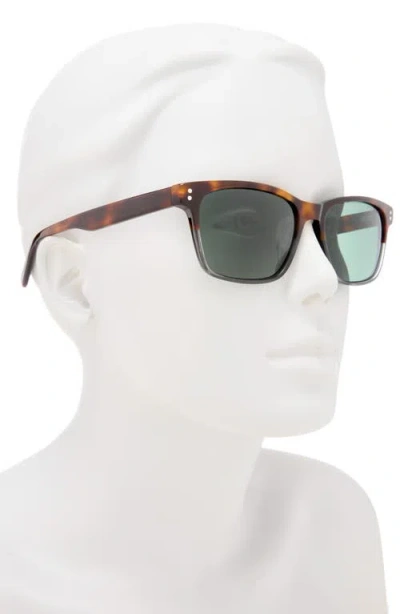 Ted Baker 55mm Polarized Square Sunglasses In Green