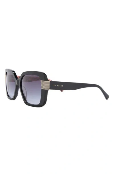 Ted Baker 56mm Gradient Square Sunglasses In Gray