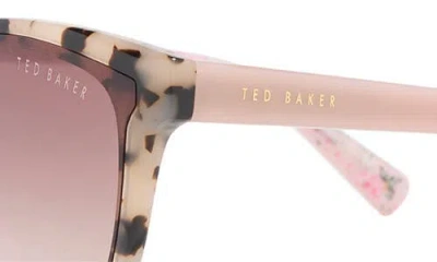 Ted Baker 58mm Gradient Round Sunglasses In Brown