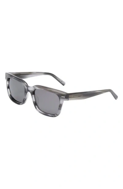 Ted Baker 54mm Polarized Square Sunglasses In Gray