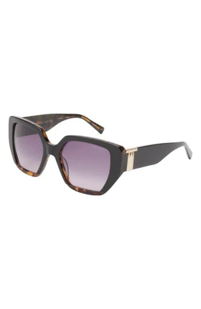 Ted Baker 54mm Gradient Square Sunglasses In Black