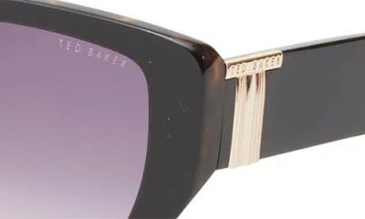 Ted Baker 54mm Gradient Square Sunglasses In Black