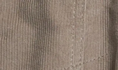 Jachs Corduroy Faux Shearling Lined Trucker Jacket In White