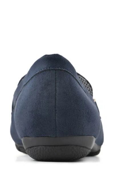 Cliffs By White Mountain Women's Gush Flat Loafer In Blue