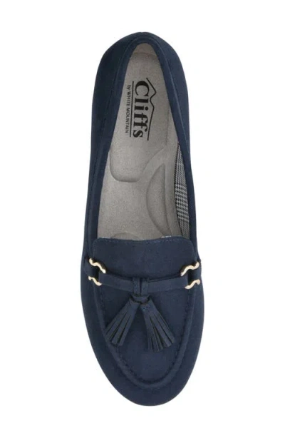 Cliffs By White Mountain Women's Gush Flat Loafer In Blue