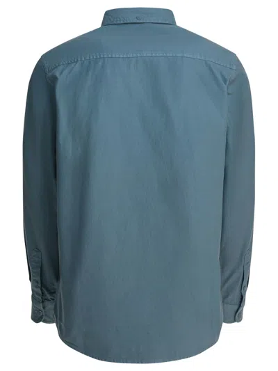 Carhartt Bolton Long-sleeved Shirt In Blue