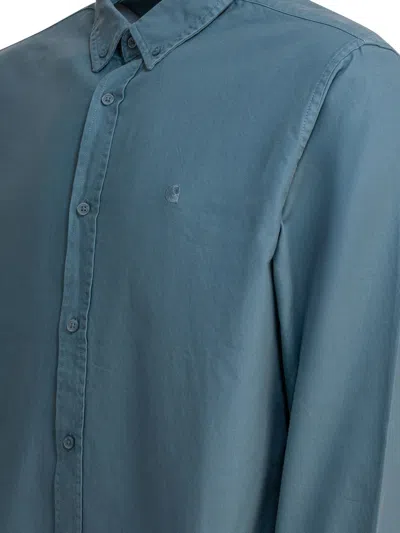 Carhartt Bolton Long-sleeved Shirt In Blue