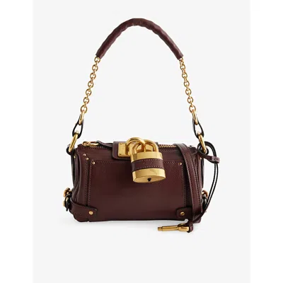 Chloé Crafty Brown Small Paddington Chain Bag In Brown